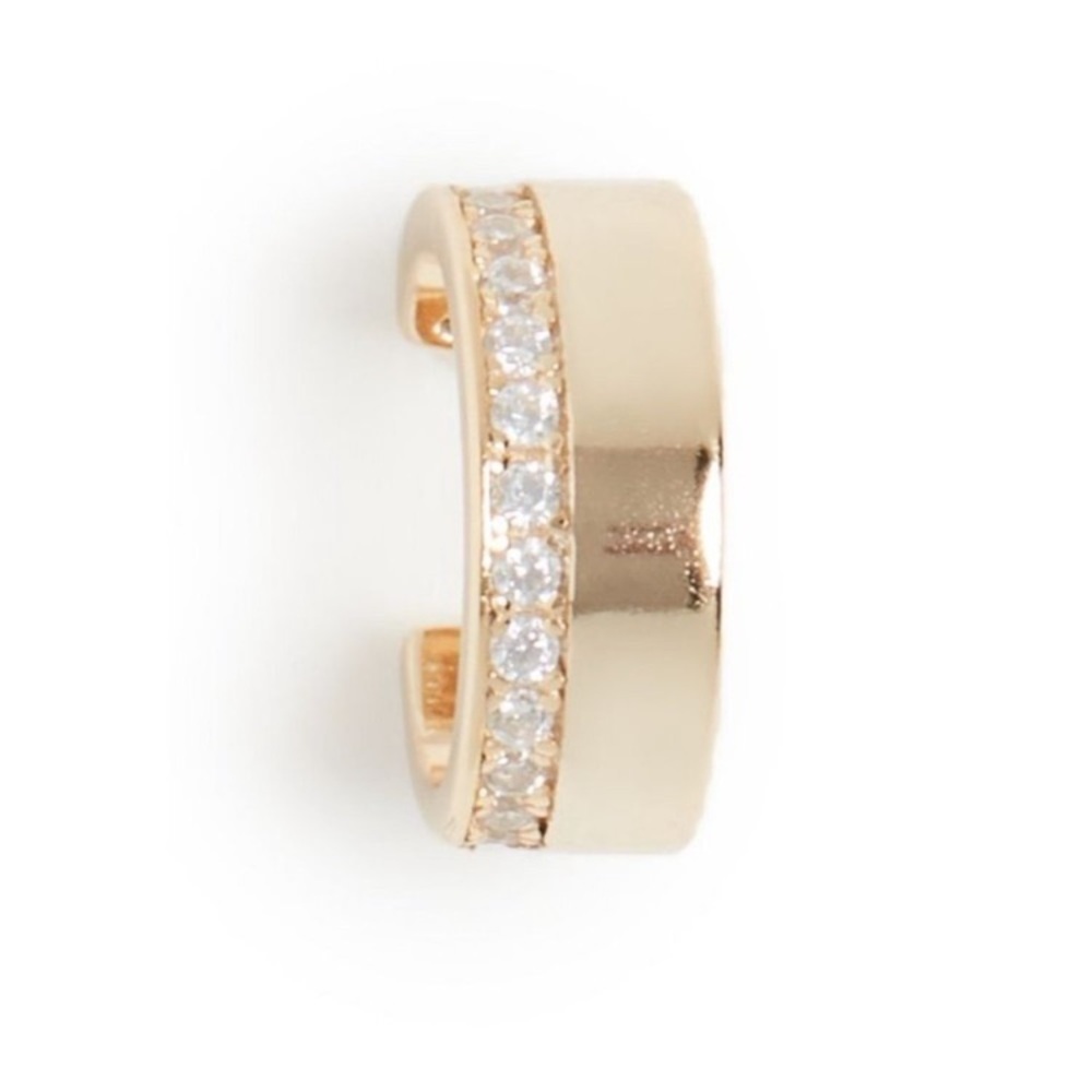 Gold vermeil micro pave bellisimo ear cuff